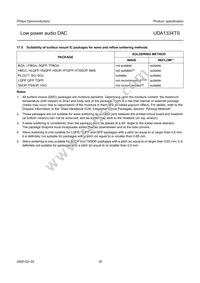 UDA1334TS/N1 Datasheet Page 18