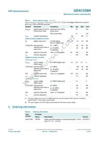 UDA1338H/N1 Datasheet Page 3