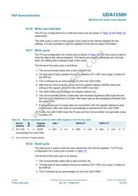 UDA1338H/N1 Datasheet Page 22