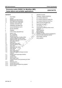 UDA1341TS/N1 Datasheet Page 2