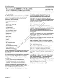 UDA1341TS/N1 Datasheet Page 11