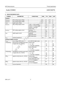 UDA1342TS/N1 Datasheet Page 4
