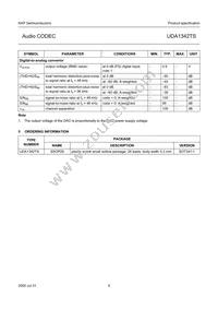 UDA1342TS/N1 Datasheet Page 5