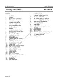 UDA1345TS/N2 Datasheet Page 2