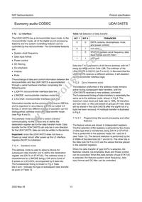 UDA1345TS/N2 Datasheet Page 13