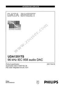 UDA1351TS/N1 Datasheet Cover