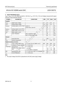 UDA1352TS/N3 Datasheet Page 4