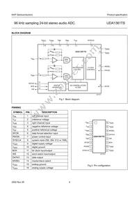 UDA1361TS/N1 Datasheet Page 4