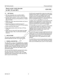 UDA1380TT/N2 Datasheet Page 4