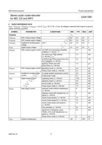 UDA1380TT/N2 Datasheet Page 5