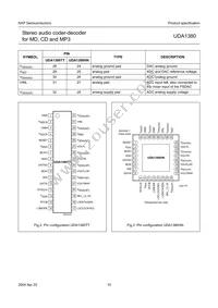 UDA1380TT/N2 Datasheet Page 10