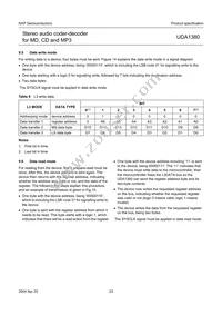 UDA1380TT/N2 Datasheet Page 23