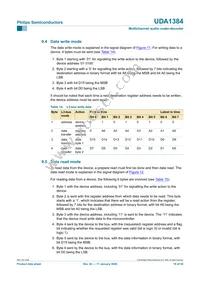 UDA1384H/N1 Datasheet Page 18