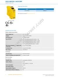 UE23-2MF2A4 Datasheet Page 2