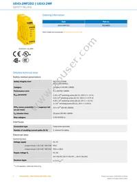 UE43-2MF2D2 Datasheet Page 2