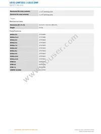 UE43-2MF3D2 Datasheet Page 4