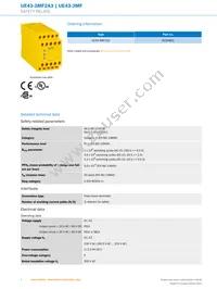 UE43-3MF2A3 Datasheet Page 2