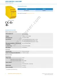 UE43-3MF2D3 Datasheet Page 2