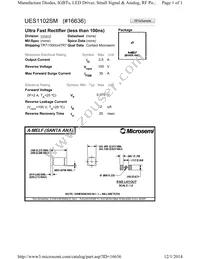 UES1102SM Datasheet Cover