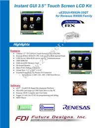 UEZGUI-RX62N-35QT-BA Datasheet Cover