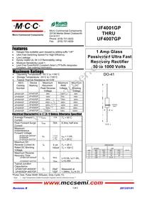 UF4007GP-TP Datasheet Cover