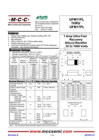 UFM11PL-TP Datasheet Cover