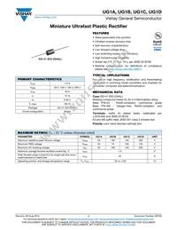 UG1D-E3/54 Datasheet Cover