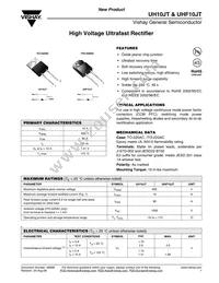 UHF10JT-E3/45 Datasheet Cover