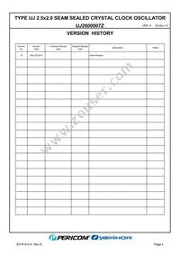 UJ2600007Z Datasheet Page 2