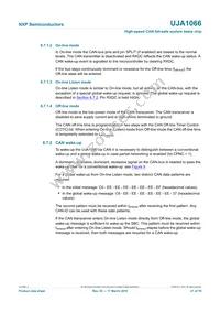 UJA1066TW/3V3/T Datasheet Page 21