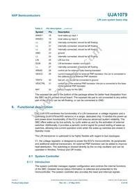 UJA1079TW/3V3/WD Datasheet Page 6