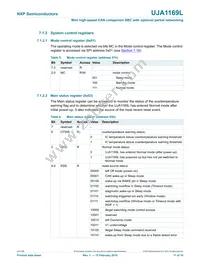 UJA1169LTK/X/FZ Datasheet Page 11