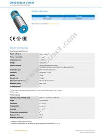 UM30-213111 Datasheet Page 2