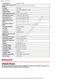 UM50E70A01 Datasheet Page 2