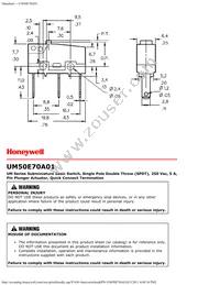 UM50E70A01 Datasheet Page 3