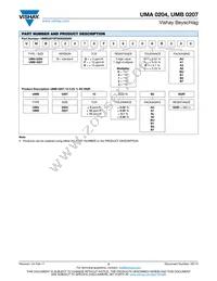 UMA02040G3369CA100 Datasheet Page 3