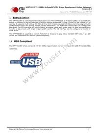 UMFT4222EV-B Datasheet Page 2