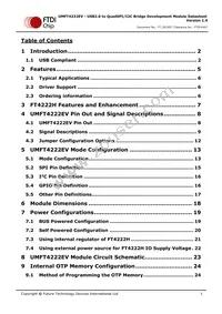 UMFT4222EV-B Datasheet Page 3