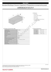 UMK063CH101JT-F Datasheet Cover