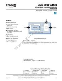 UMS-2000-A16-G Datasheet Cover