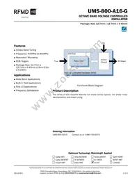 UMS-800-A16-G Datasheet Cover