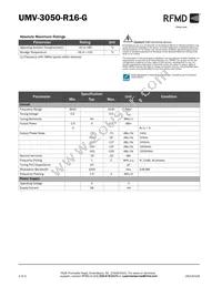 UMV-3050-R16-G Datasheet Page 2