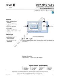 UMV-3550-R16-G Datasheet Cover