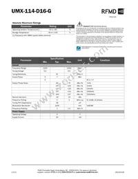 UMX-114-D16-G Datasheet Page 2