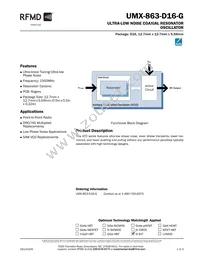 UMX-863-D16-G Datasheet Cover