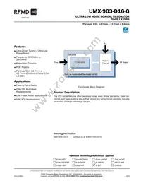 UMX-903-D16-G Datasheet Cover