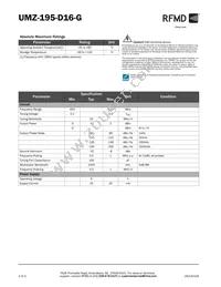 UMZ-195-D16-G Datasheet Page 2