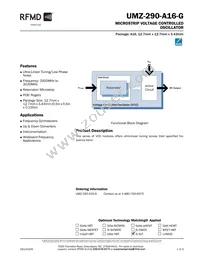 UMZ-290-A16-G Datasheet Cover