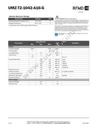 UMZ-T2-1042-A16-G Datasheet Page 2