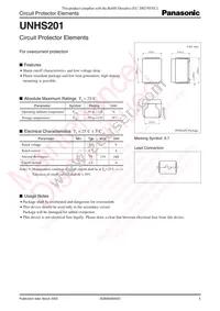 UNHS20100L Datasheet Cover